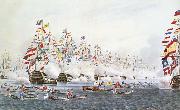 unknow artist Flottparad in Portsmouth the 23 Jun 1814 to remembrance of one besok of the presussiske king ochh the Russian emperor Spain oil painting artist